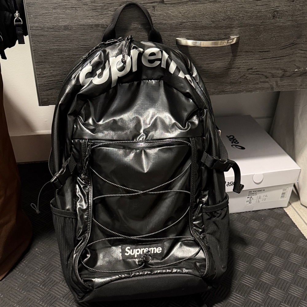 Authentic FW17 Supreme Black Backpack